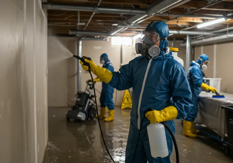 Basement Sanitization and Antimicrobial Treatment process in Park City, TN