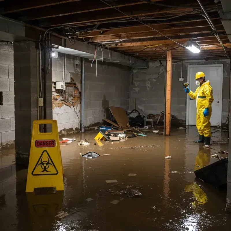 Flooded Basement Electrical Hazard in Park City, TN Property